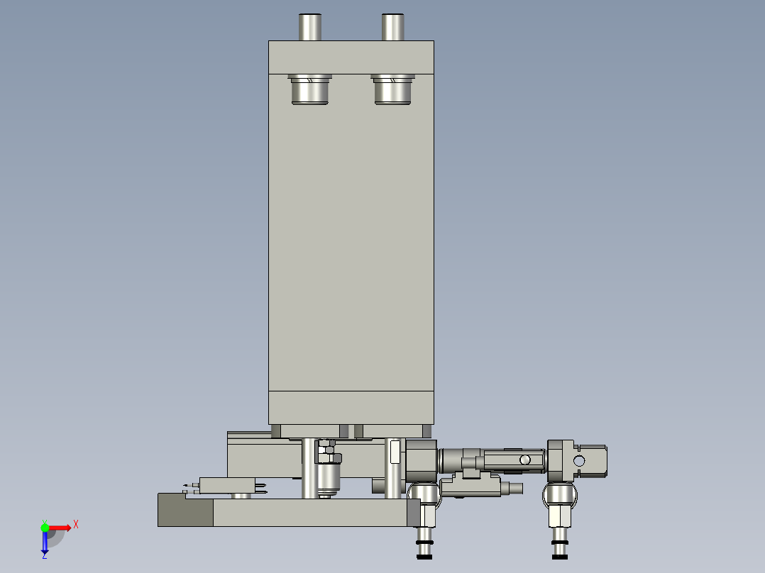 探针装配体俯视图