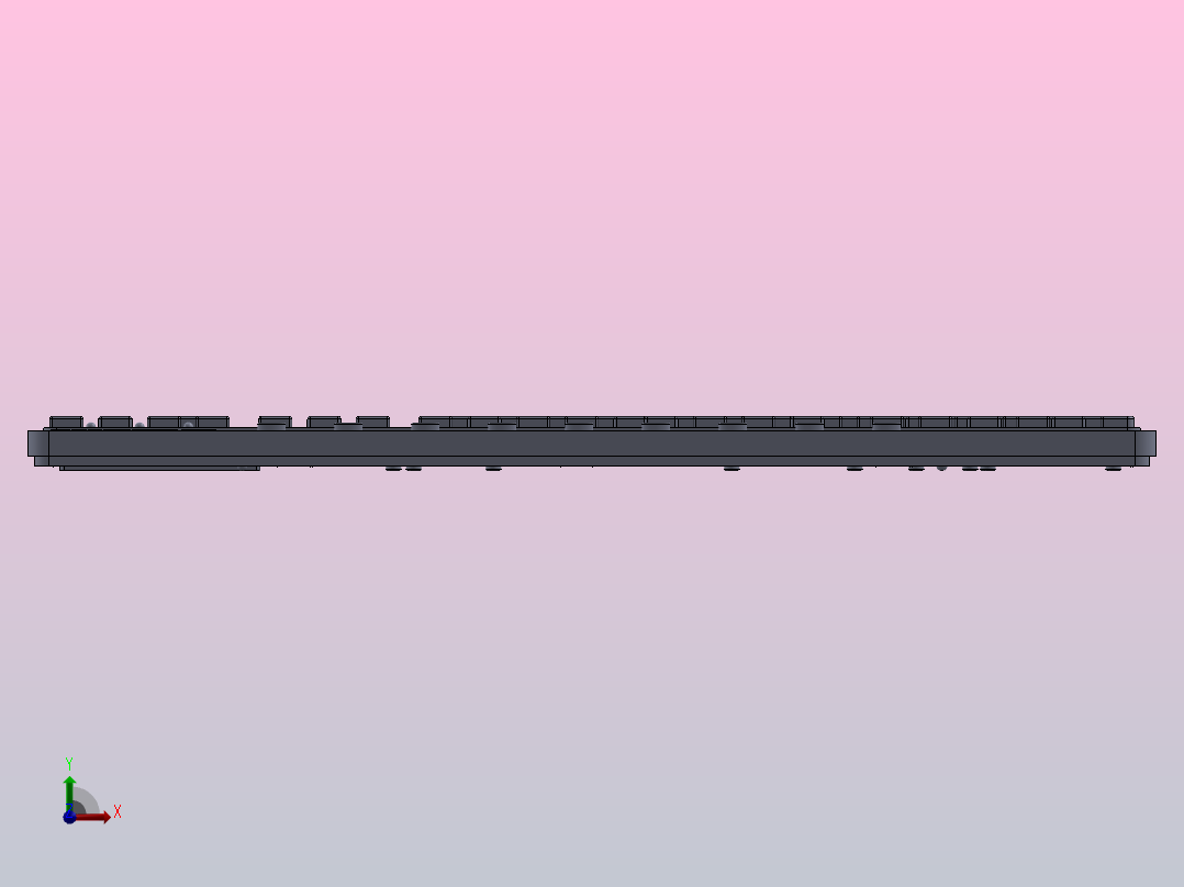 solidworks的键盘前视图