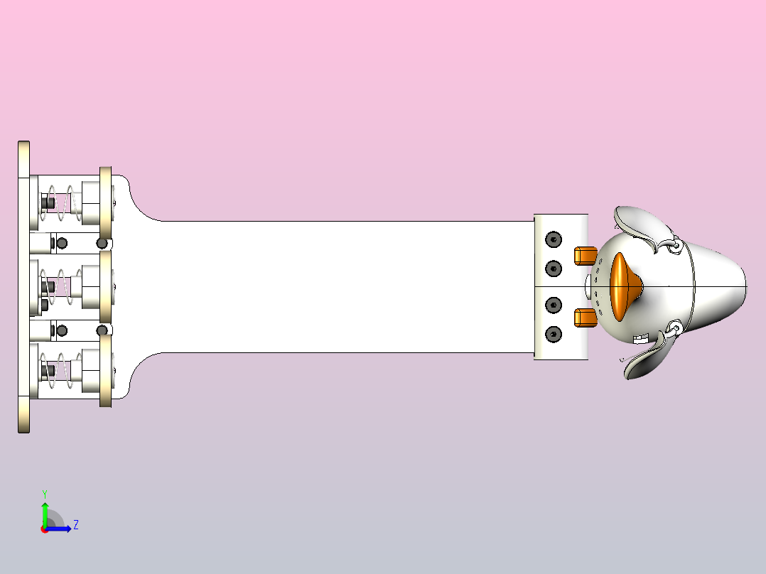 鸟木偶机器人左视图