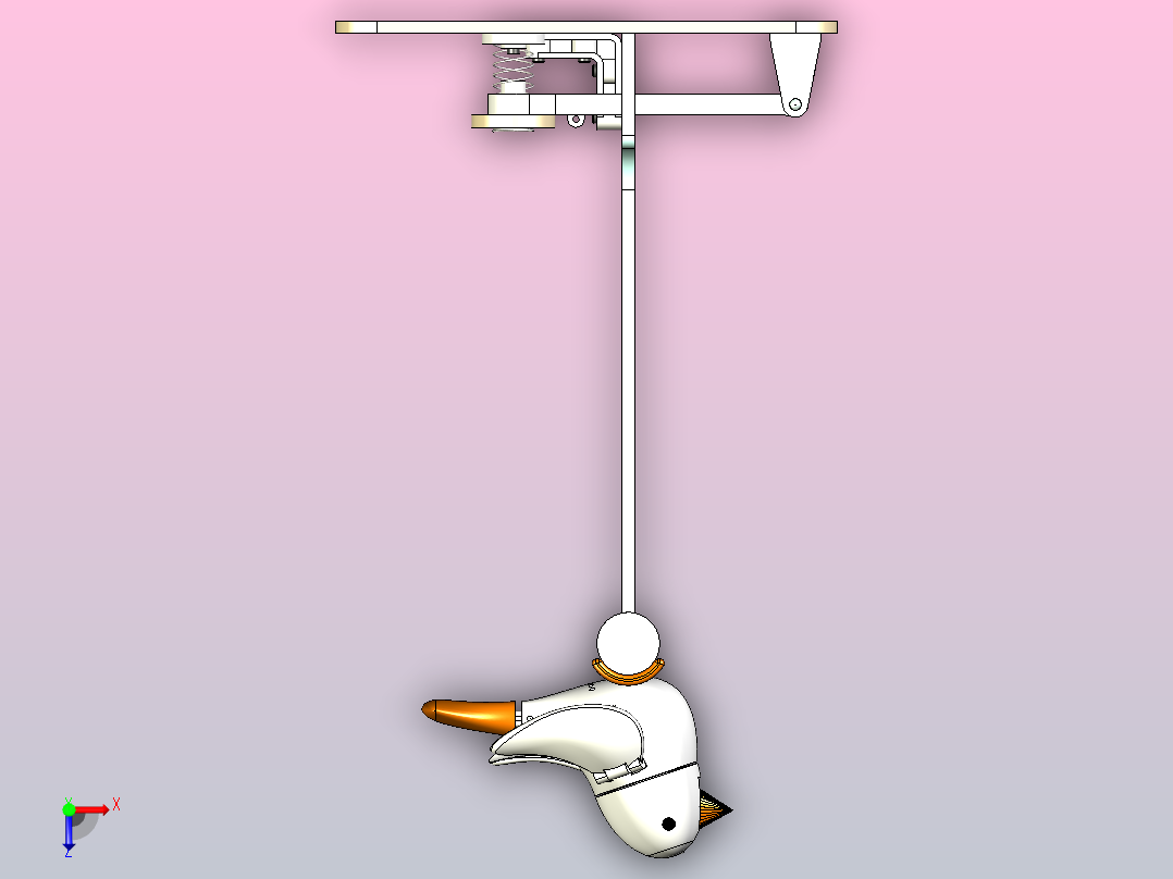 鸟木偶机器人俯视图