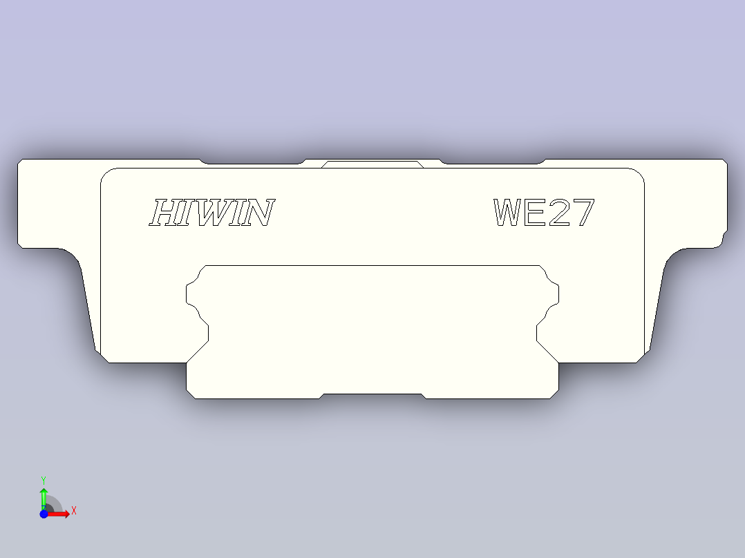 HIWIN上银线性导轨-WEW27CC1R150前视图