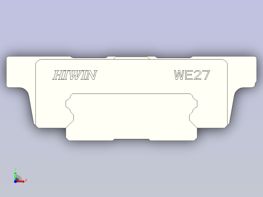 HIWIN上银线性导轨-WEW27CC1R150前视缩略图