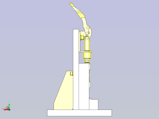 一种压入夹具3D图纸后视缩略图