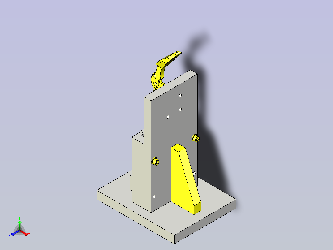 一种压入夹具3D图纸正等轴测图