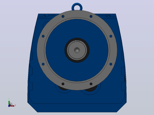 RF167R107法兰轴伸式组合型斜齿轮减速机RF167F107-Y11-4P-160M-M1-0°-Φ550前视缩略图