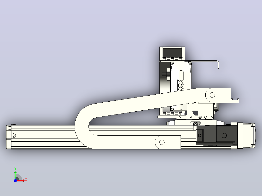 XYGT210-A4-300-150-M-C-0001丝杆模组 XY悬臂 负载2-5KG 内嵌式 XYGT210-A4 替换TOYO直线模组前视图