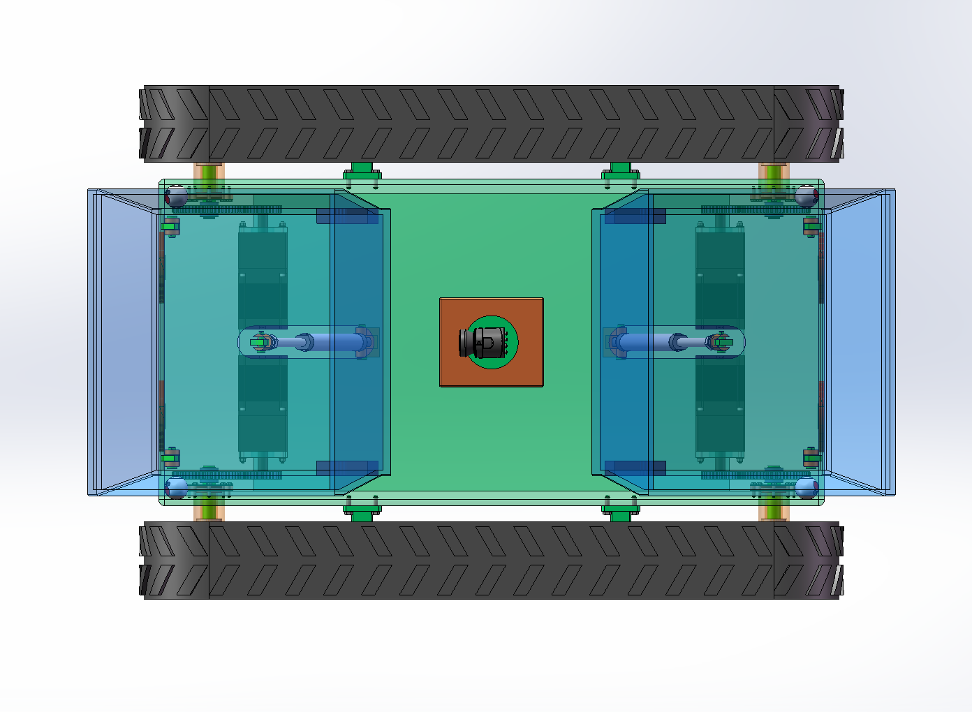 履带式矿用运输机器人（SW+CAD+说明书）
