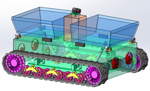履带式矿用运输机器人（SW+CAD+说明书）缩略图
