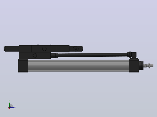 10A-5(V)系列带阀气缸(带阀型自己保持式)[10A-5(V) (Ⅱ) SD 32 B 300 A 5]左视缩略图