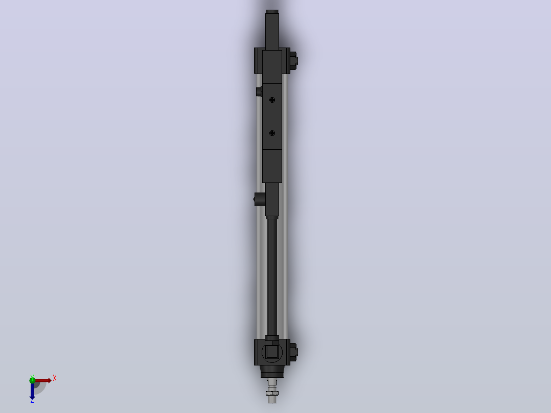 10A-5(V)系列带阀气缸(带阀型自己保持式)[10A-5(V) (Ⅱ) SD 32 B 300 A 5]俯视图
