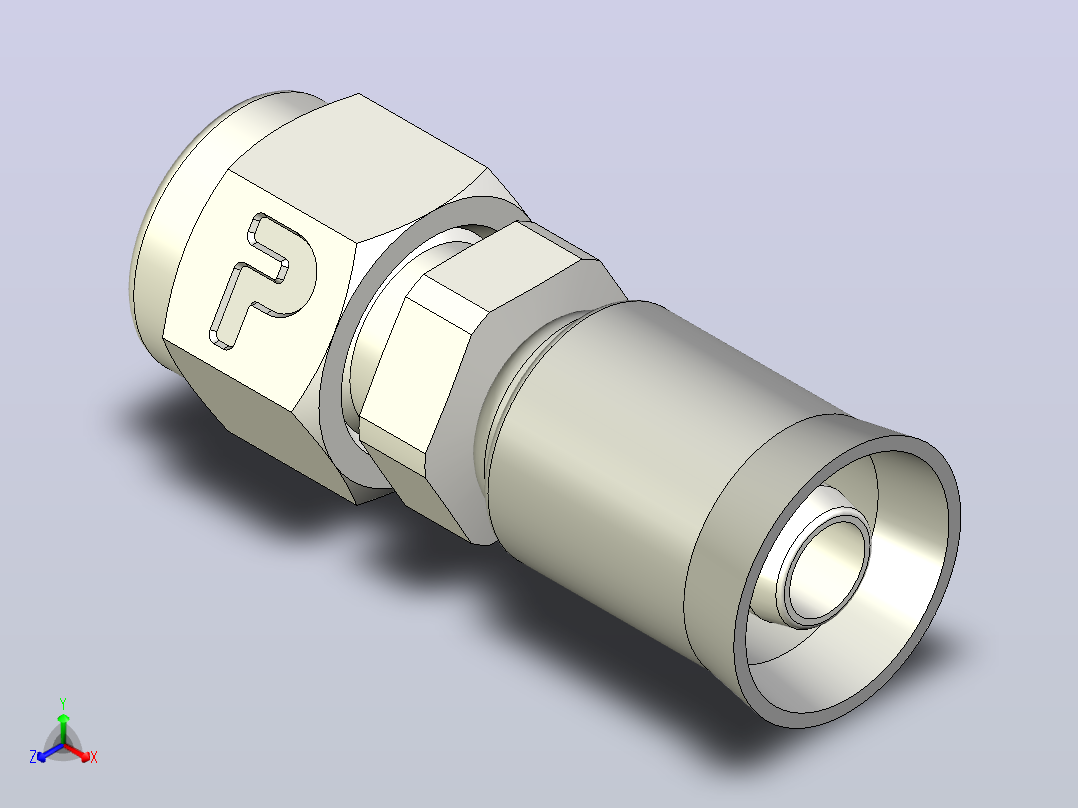 标准液压接头1AL91N-4-5C主视图