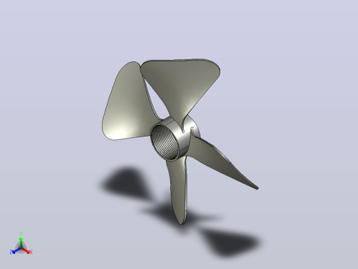 螺旋桨的3D设计模型