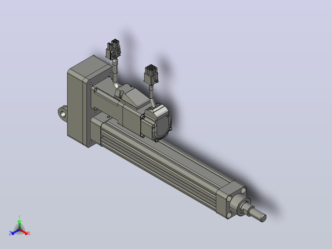 轻载电动缸TPA-ESR25-1002C-L150-MR-CB-W-P10-C3主视图