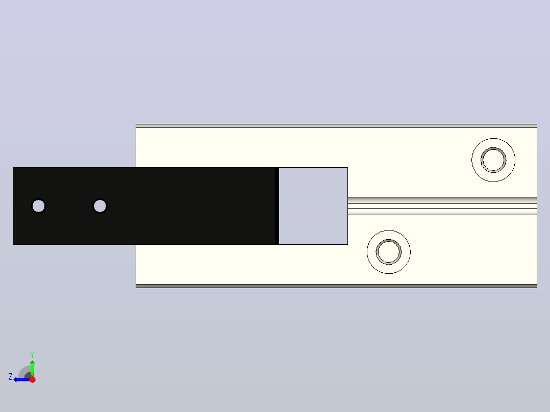 平行夹爪气缸缸P5GB-025MSG014B系列右视图
