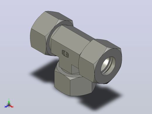 EO接头三通T25ZSCF.igs