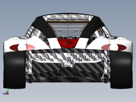 跑车3D模型右视缩略图