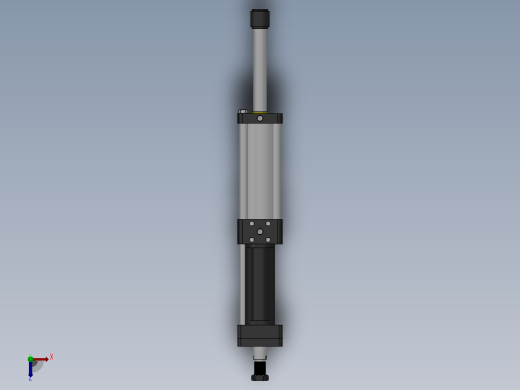 MPTD-8T系列可调型[MPTD-80-150-10-8T-50-M2-S1-0°]气压增压缸俯视缩略图