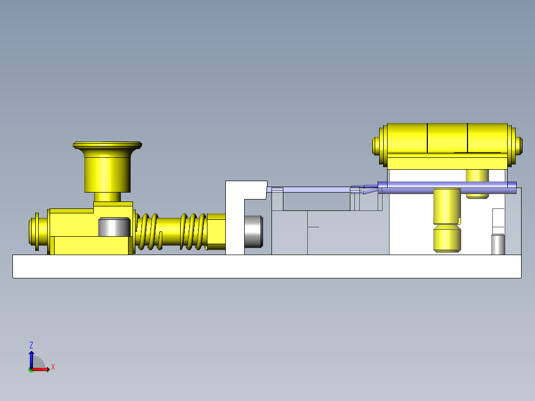 小型电路板焊接夹具前视图