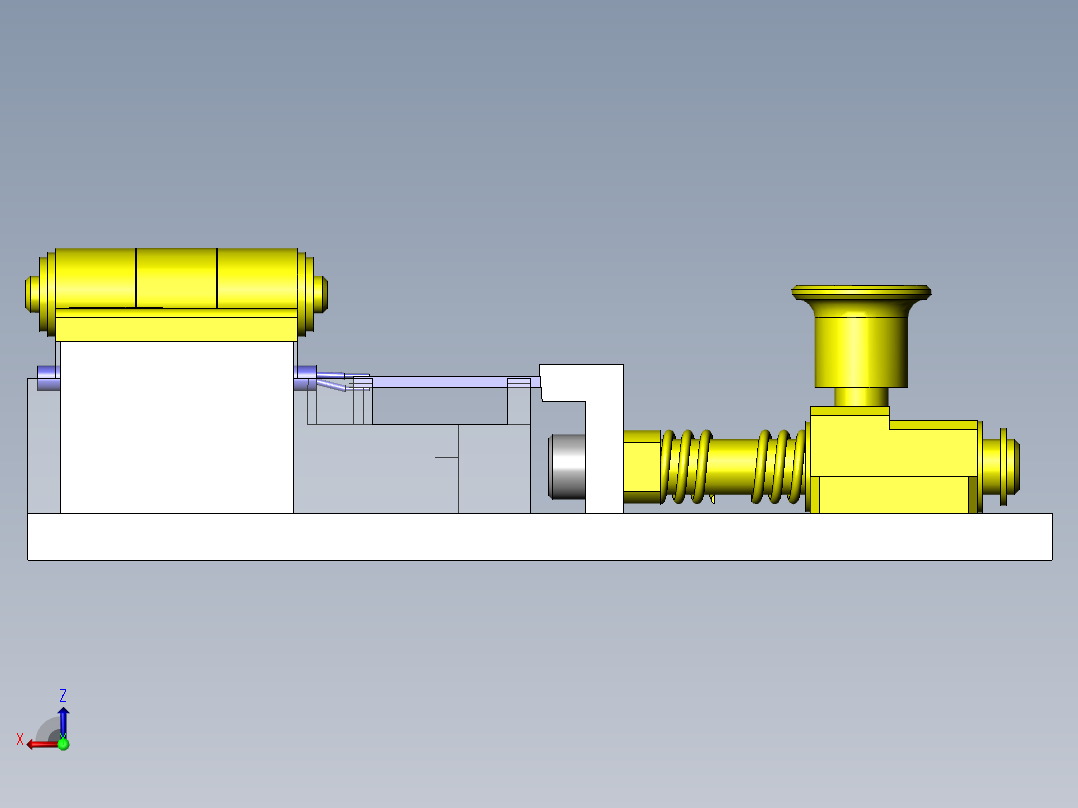 小型电路板焊接夹具后视图