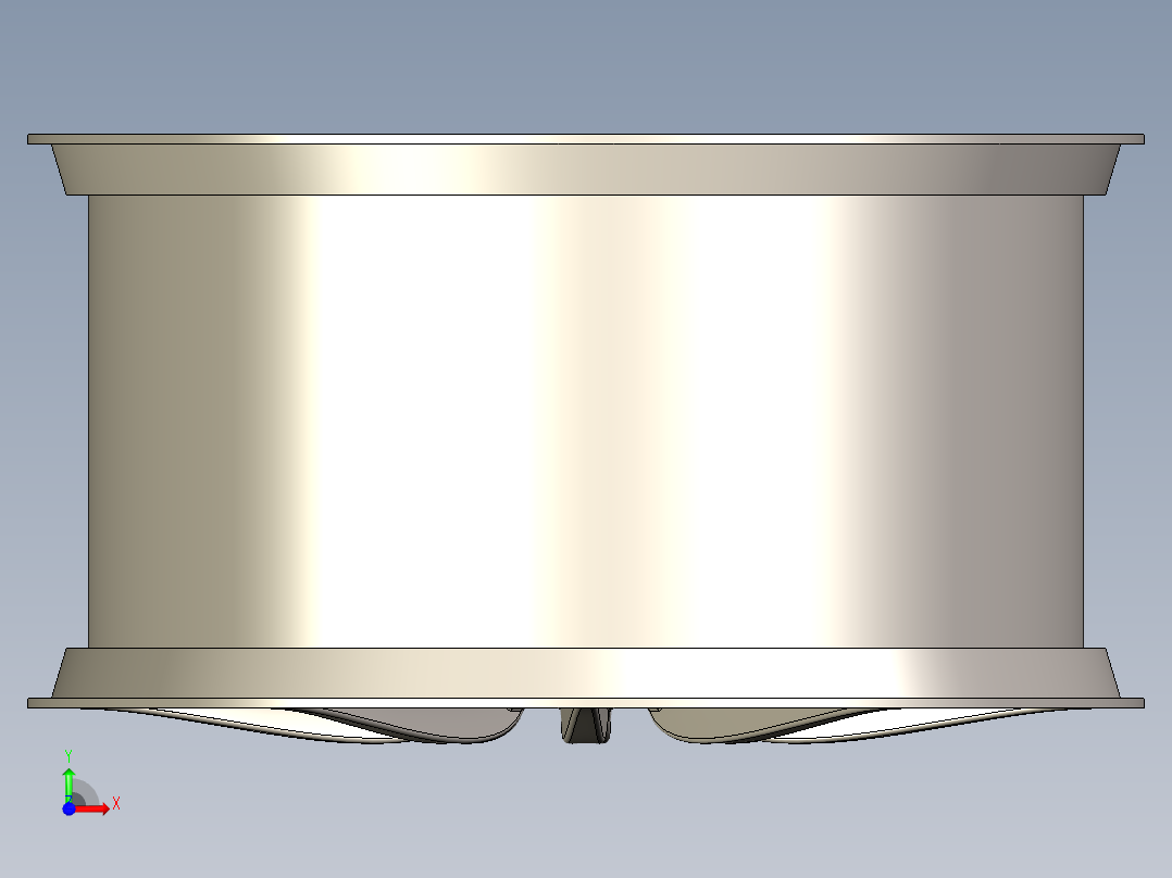 汽车车轮3D模型前视图