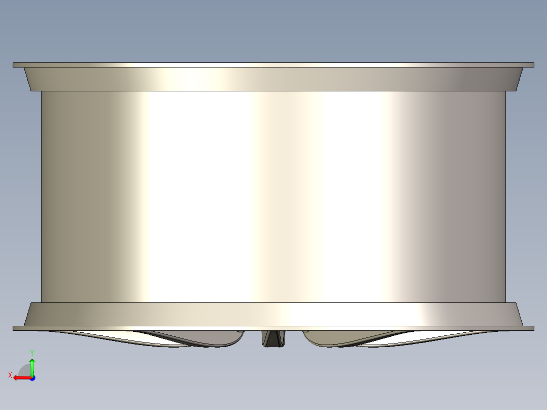 汽车车轮3D模型后视图