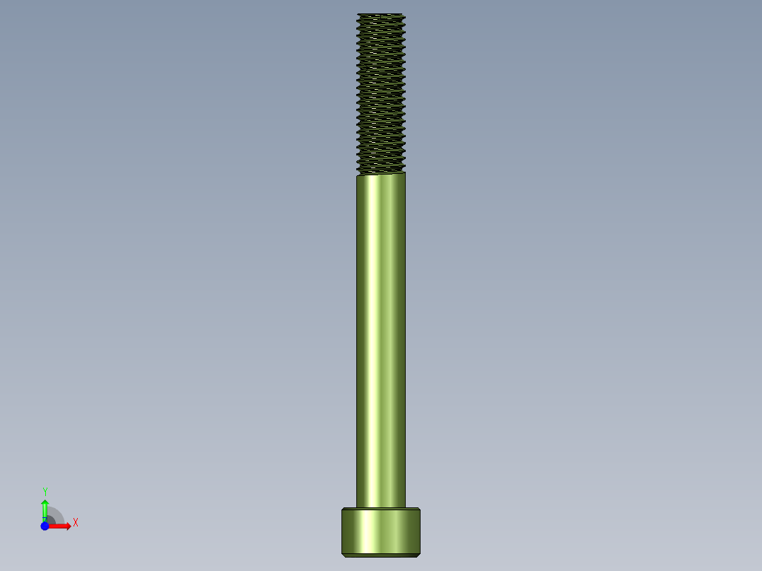 内六角圆柱头螺钉（GBT70）前视图