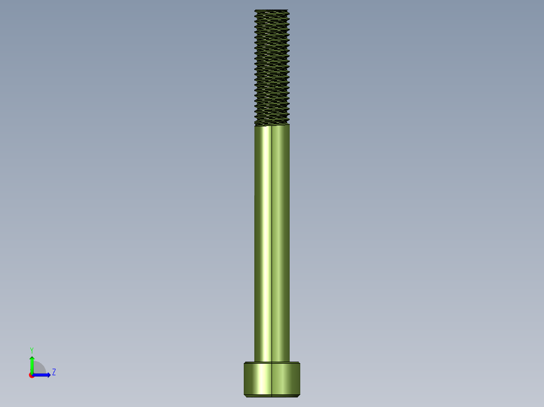 内六角圆柱头螺钉（GBT70）左视图