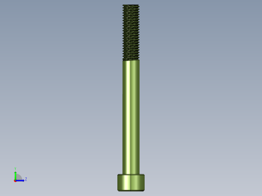 内六角圆柱头螺钉（GBT70）左视缩略图