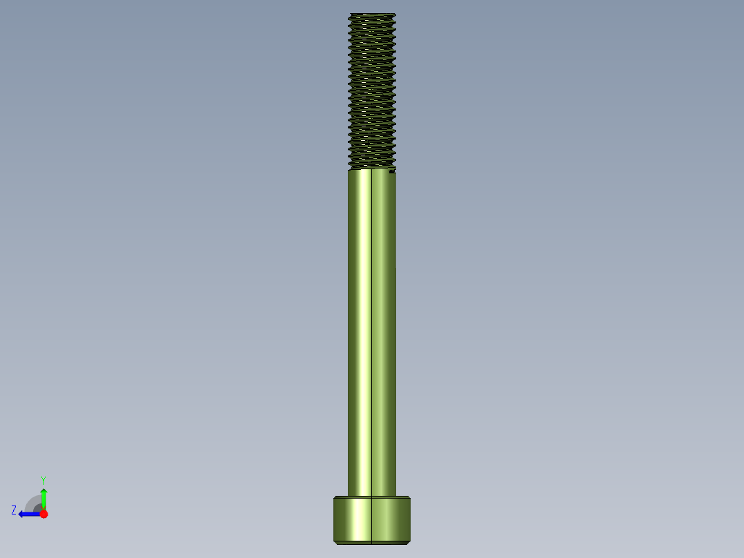 内六角圆柱头螺钉（GBT70）右视图