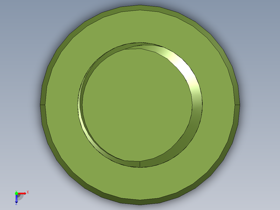 内六角圆柱头螺钉（GBT70）俯视图