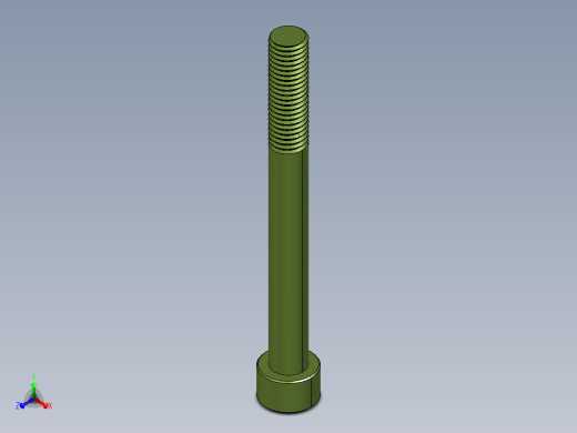 内六角圆柱头螺钉（GBT70）正等轴测缩略图
