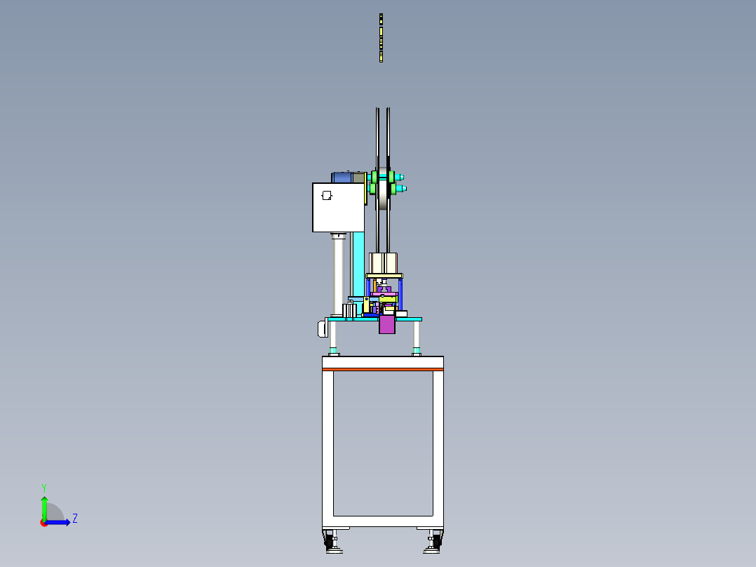 A1_BA026端子折弯裁切机SW2012左视图