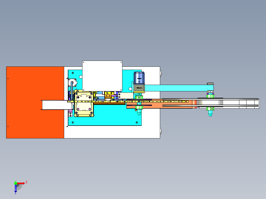 A1_BA026端子折弯裁切机SW2012俯视图