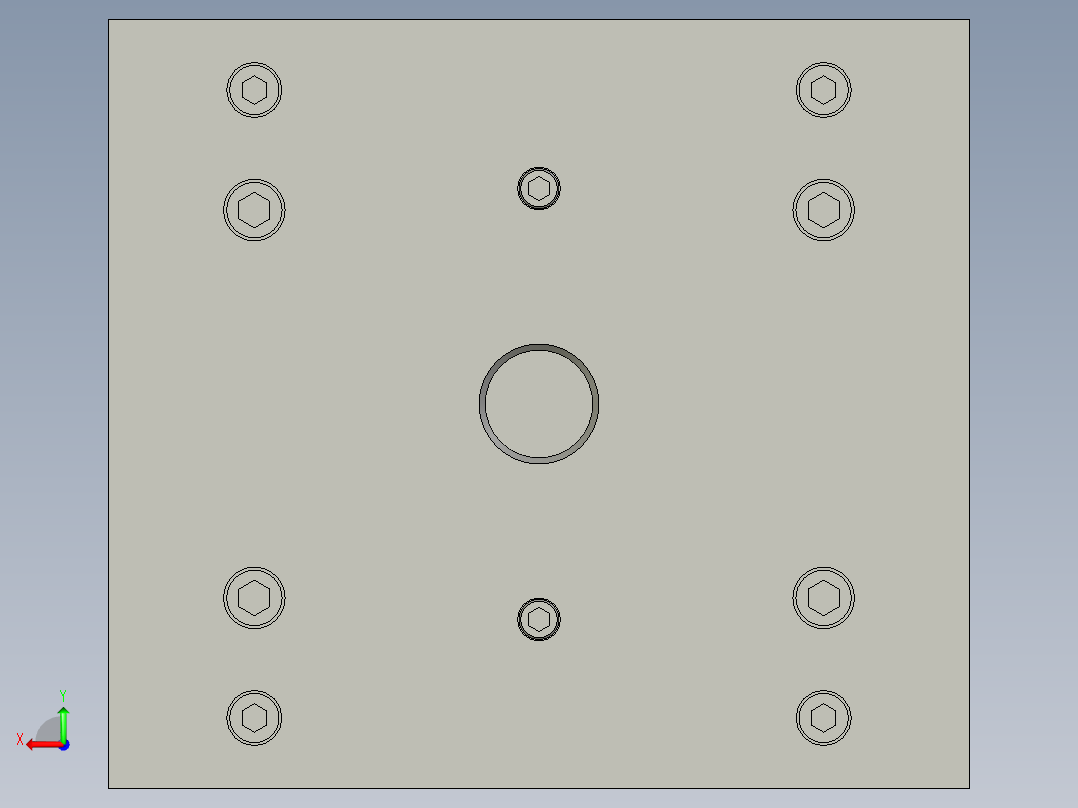 振动棒（RSF2朔胶件）模具设计后视图