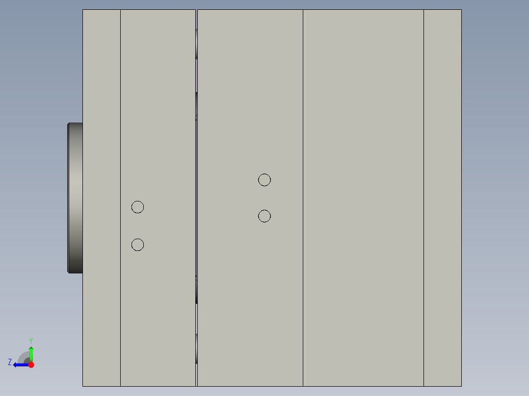 振动棒（RSF2朔胶件）模具设计右视图