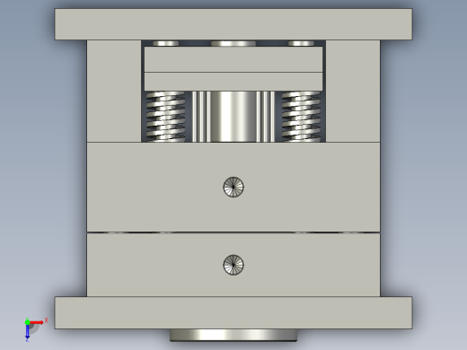 振动棒（RSF2朔胶件）模具设计俯视缩略图