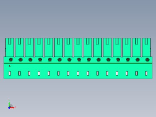 DEGSON 15EDG 系列 3.5mm 插拔式接线端子 FullPack-15EDGA-3.5-15P-14-00AH前视缩略图