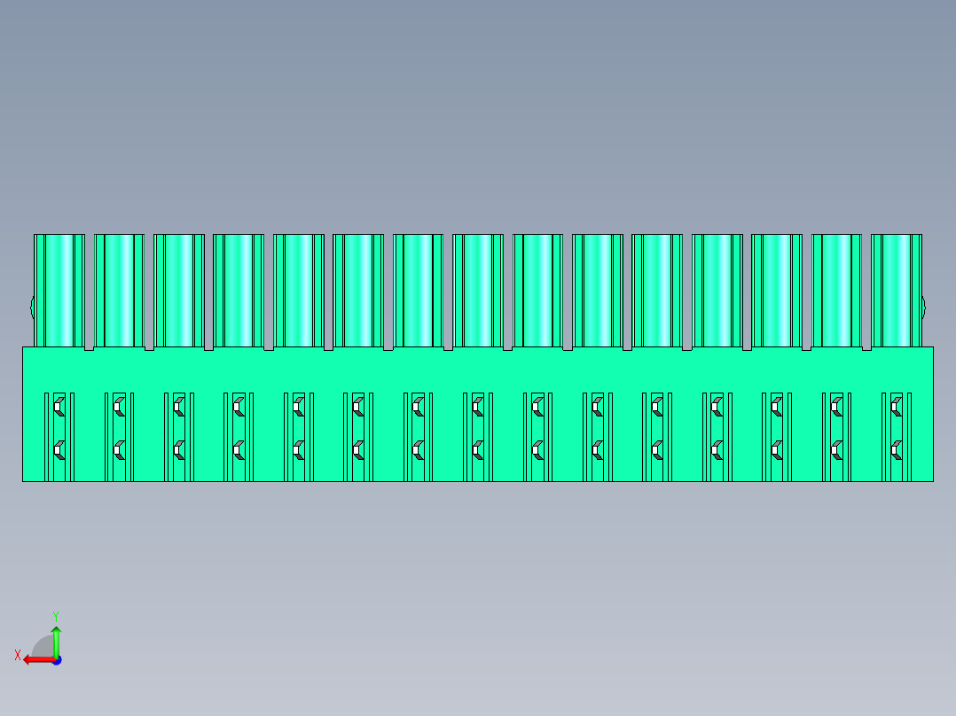 DEGSON 15EDG 系列 3.5mm 插拔式接线端子 FullPack-15EDGA-3.5-15P-14-00AH后视图