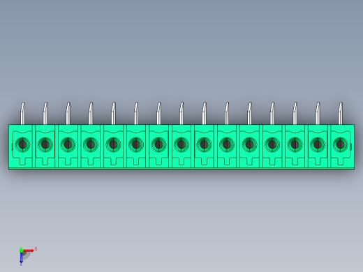 DEGSON 15EDG 系列 3.5mm 插拔式接线端子 FullPack-15EDGA-3.5-15P-14-00AH俯视缩略图