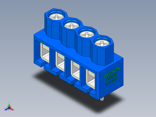 DEGSON DG166 系列 5.0mm 接线端子-DG166-5.0-04P-12-00AH