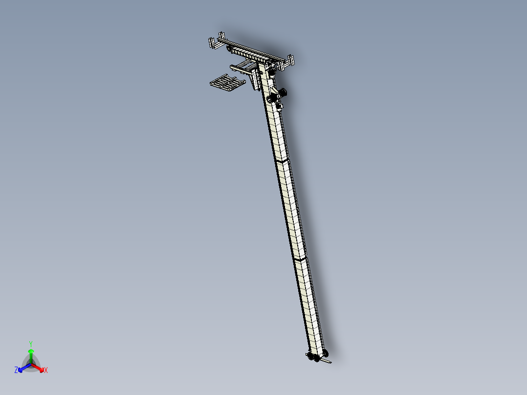 自动化大型堆垛机 非标自动化设备3D图纸3D模型