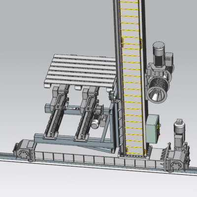 自动化大型堆垛机 非标自动化设备3D图纸3D模型缩略图
