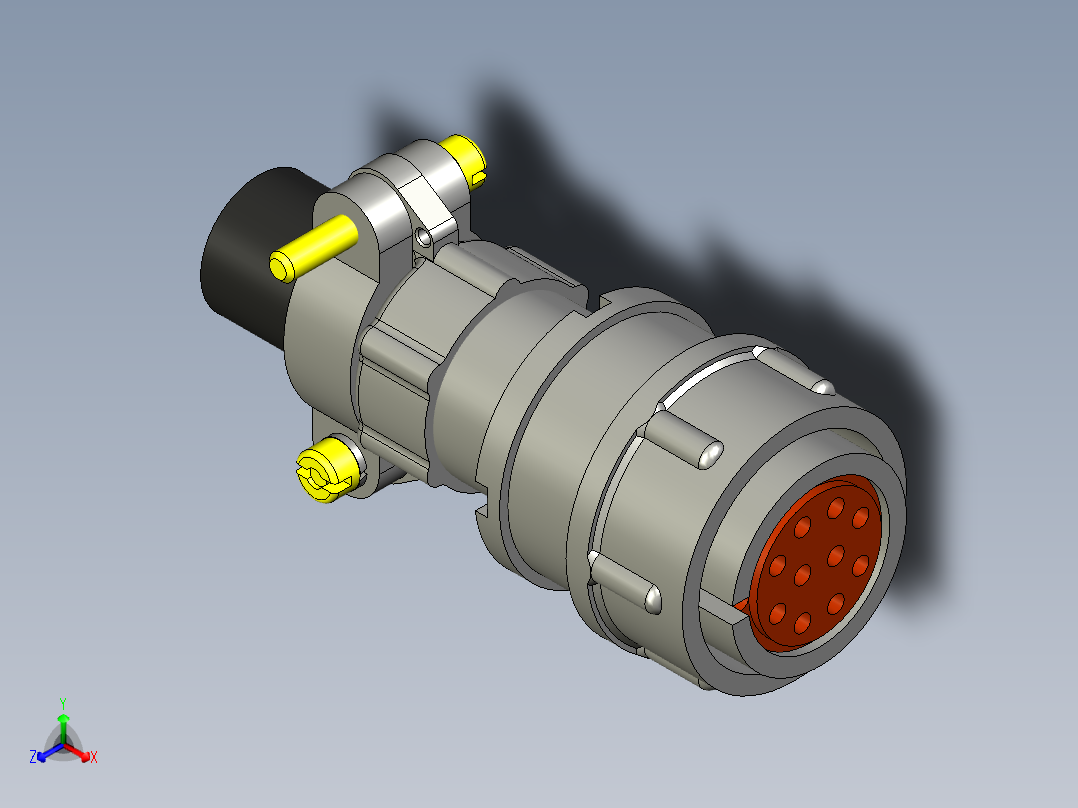2РМТ22КПН10Г1В1连接器主视图