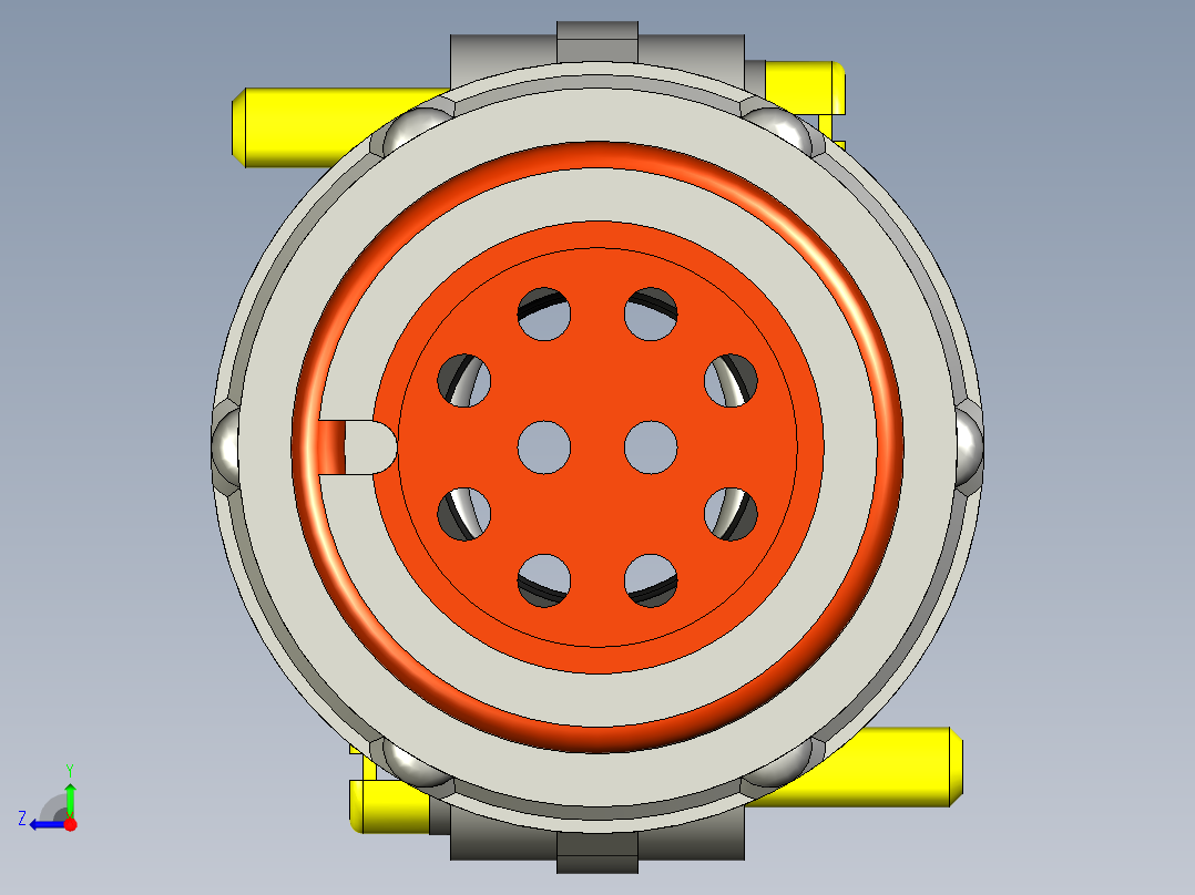 2РМТ22КПН10Г1В1连接器右视图