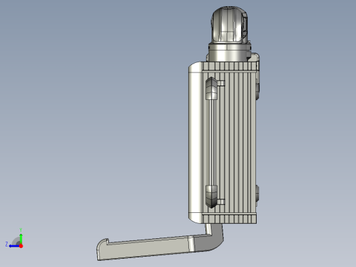 悬臂控制操控箱键盘支架-A1-墙座+90度箱体连接器右视缩略图