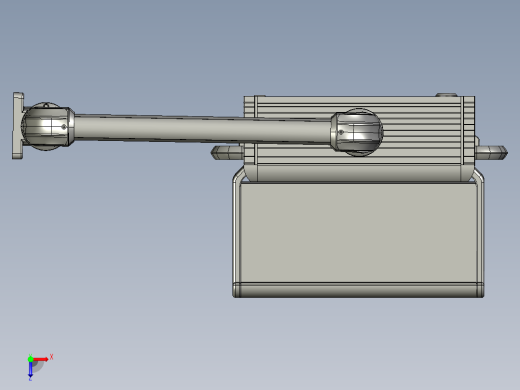 悬臂控制操控箱键盘支架-A1-墙座+90度箱体连接器俯视缩略图