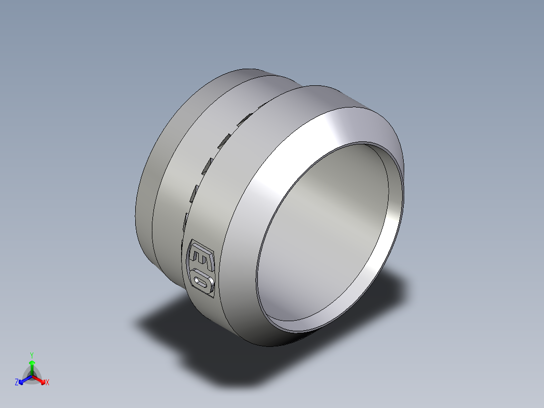 卡套式工业通用硬管接头Progressive_stop_ring_PSR12LX主视图