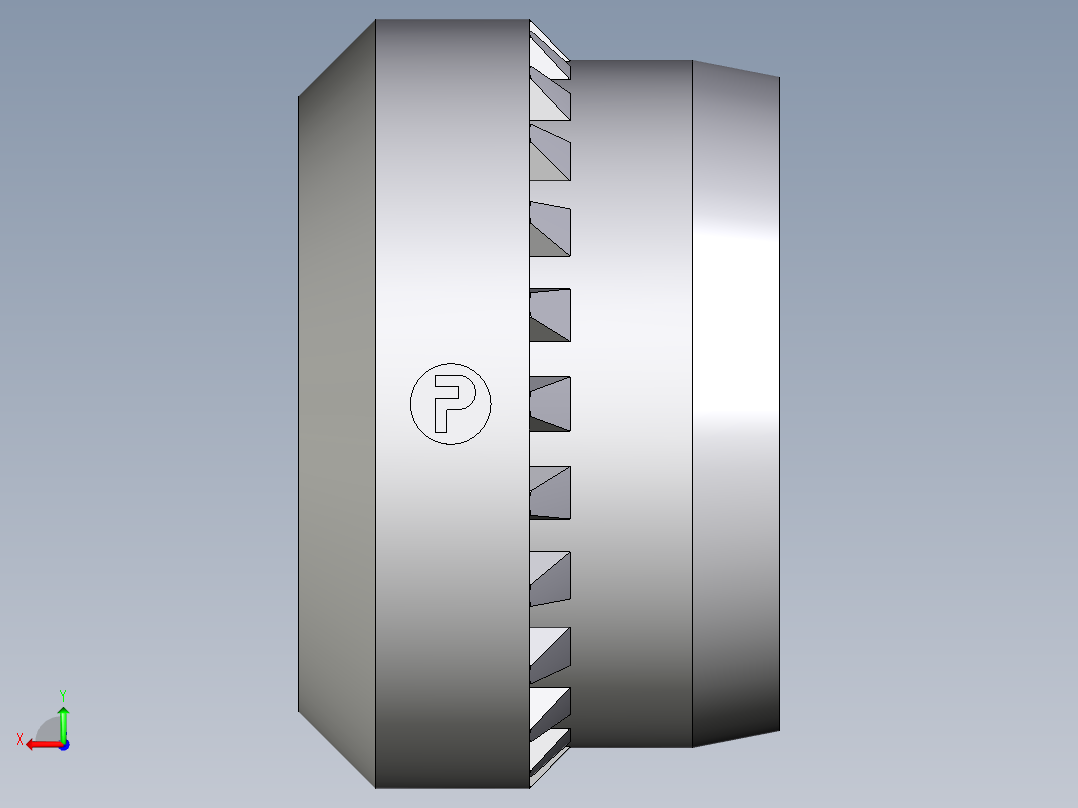 卡套式工业通用硬管接头Progressive_stop_ring_PSR12LX后视图