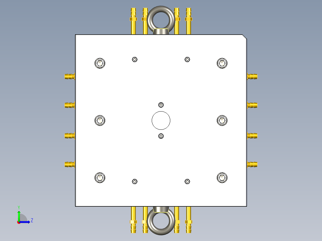 塑料注塑模具左视图