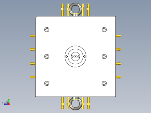 塑料注塑模具右视缩略图
